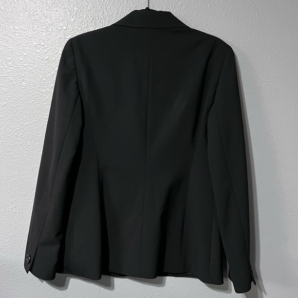 Lafayette 148 Black Wool 2-Button Blazer Suit Jacket Pockets Career Womens Sz 8 - Picture 2 of 5